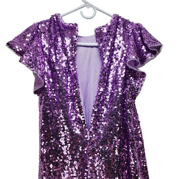 Grace Karin Girls Sequined Purple Party Dress Size 12Y - Picture 9 of 10